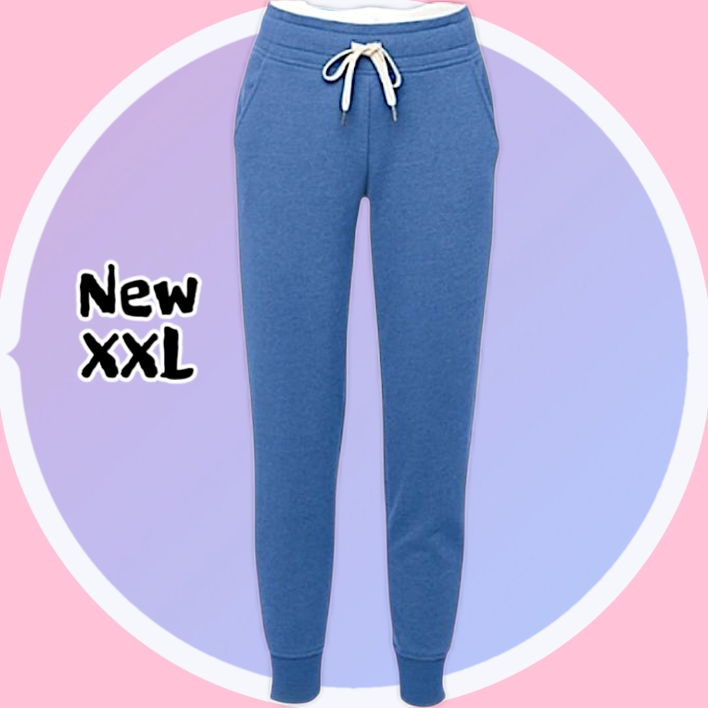NWOT XXL High Waist Slim Fit Ultra Soft Fleece Tapered Leg Joggers